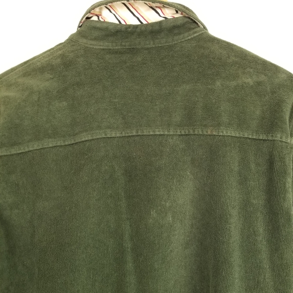 Burberry London Hunter Green Corduroy Stretch Cotton Pants Suit Size 10/Large - Picture 9 of 14